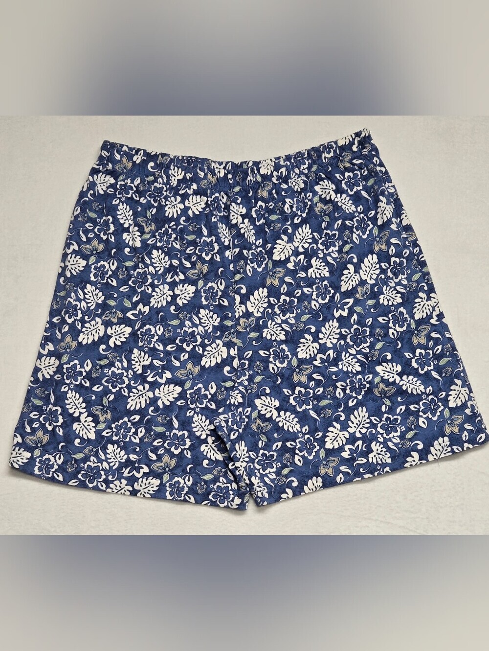 Unbranded 2X Floral Stretch Shorts Loose Comfort Elastic Waist